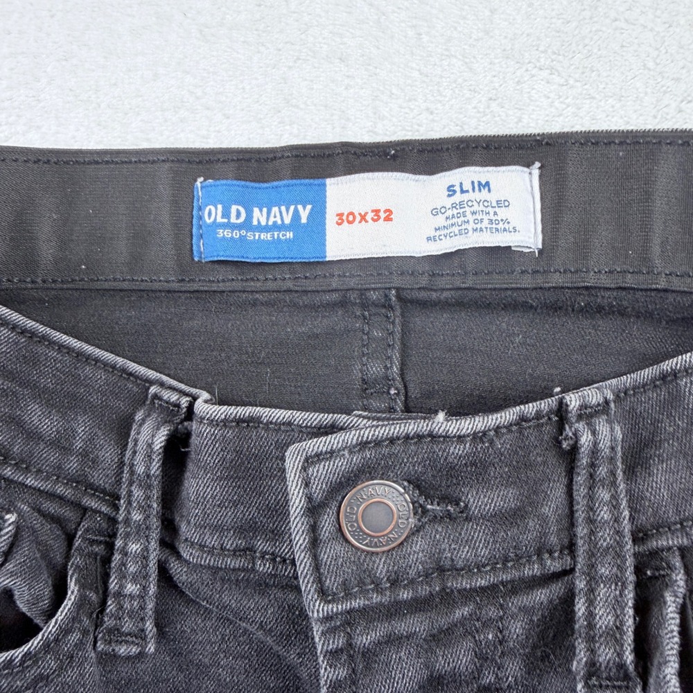 Old Navy Jeans Slim 360 Stretch Black 30x32 - Picture 3 of 9
